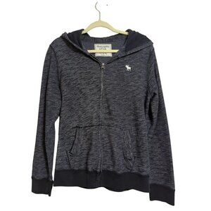 Abercrombie & Fitch Men's Gray full zip up hooded Jacket size S